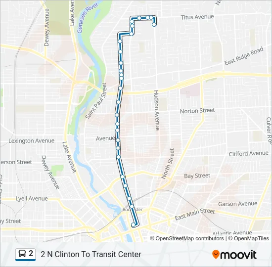 2 Bus Line Map