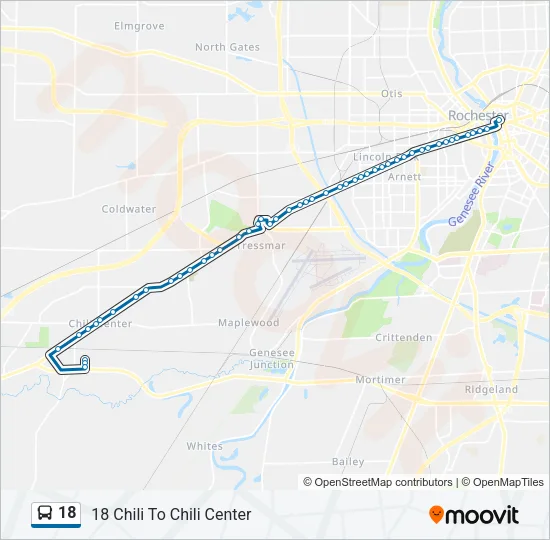 18 Bus Line Map