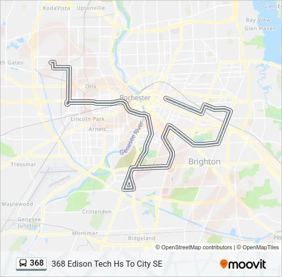 368 Bus Line Map