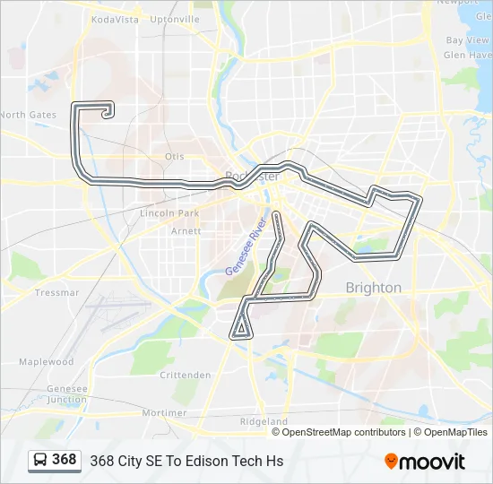 368 Bus Line Map