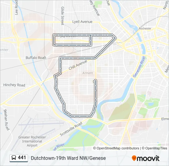 441 Bus Line Map