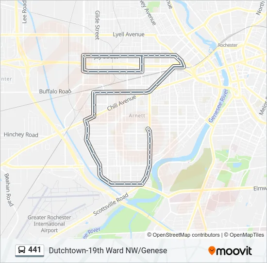 441 Bus Line Map