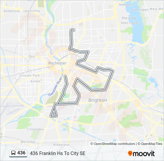 436 Bus Line Map