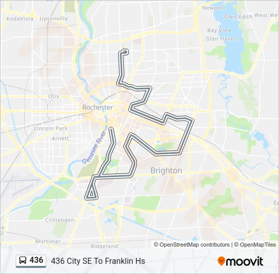 436 Bus Line Map