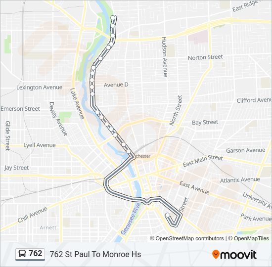 762 bus Line Map