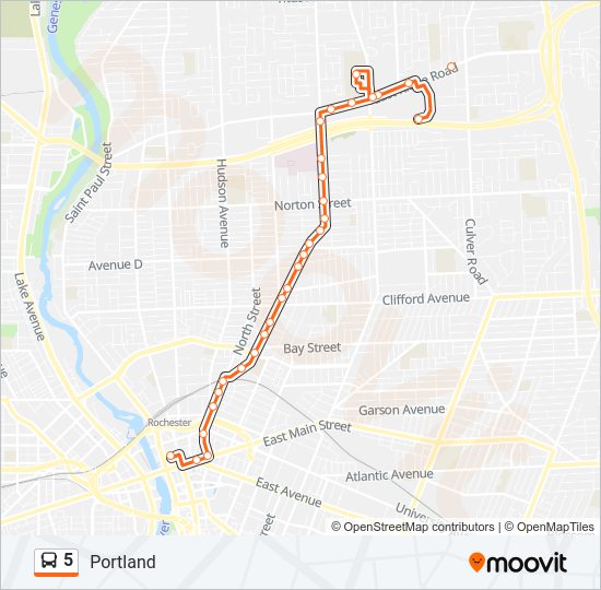 5 bus Line Map