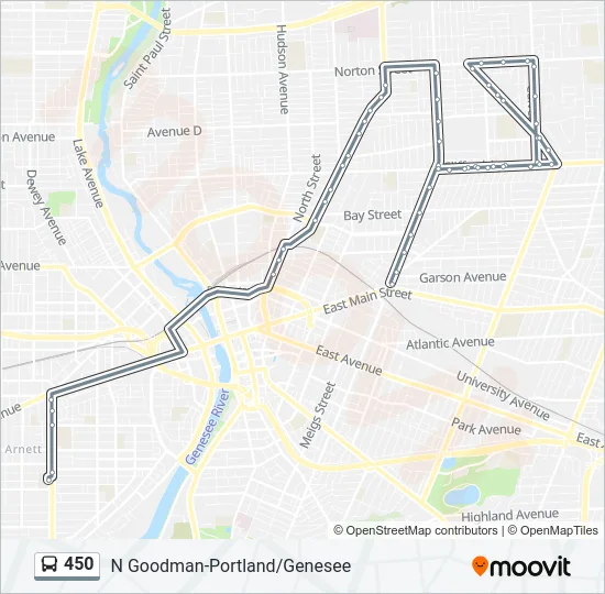 450 Bus Line Map