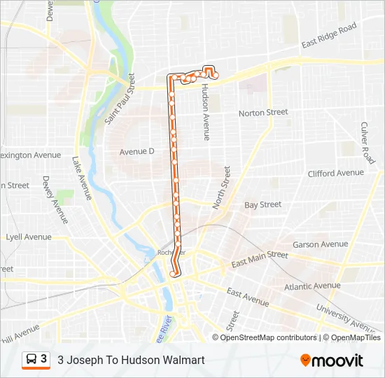 3 Bus Line Map