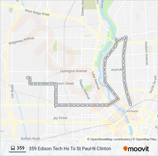 359 Bus Line Map