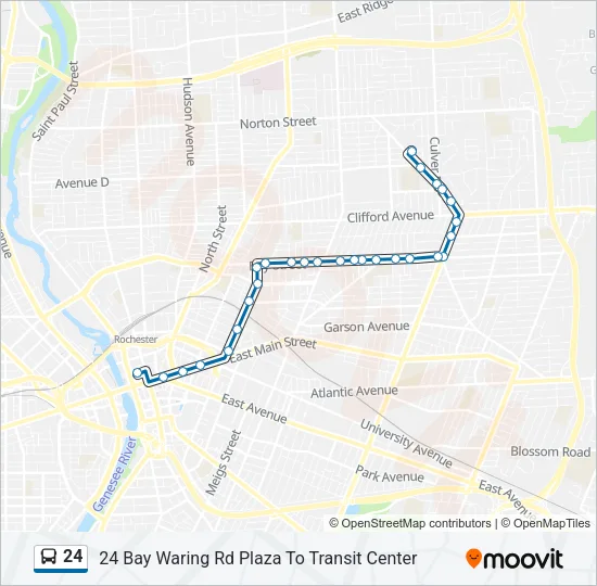 24 Bus Line Map