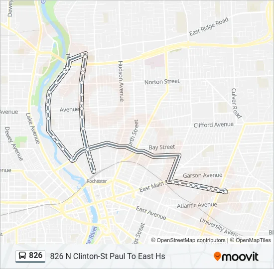 826 Bus Line Map