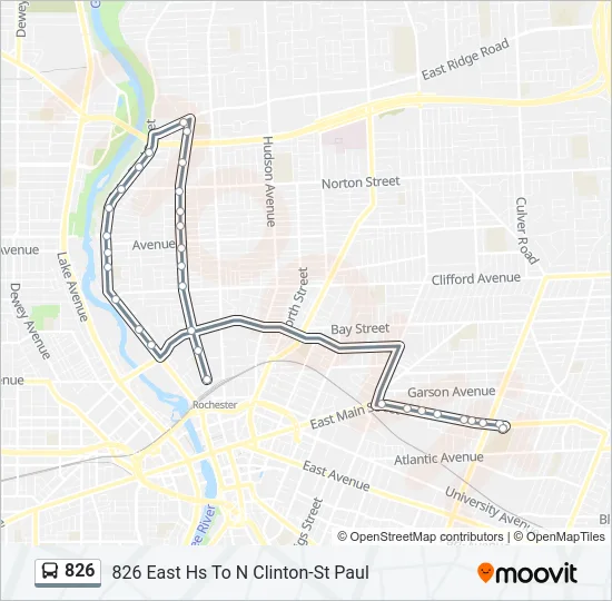 826 Bus Line Map