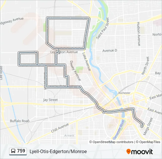 759 Bus Line Map