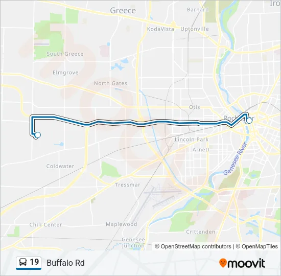19 Bus Line Map