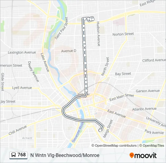 768 Bus Line Map