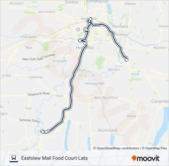 ROCHESTER & UR Bus Line Map