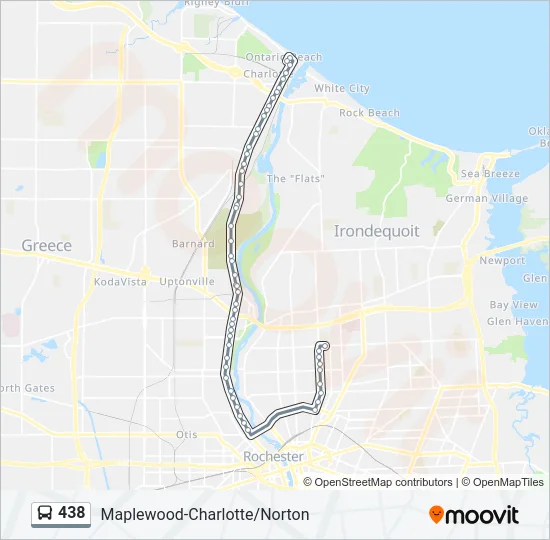 438 Bus Line Map