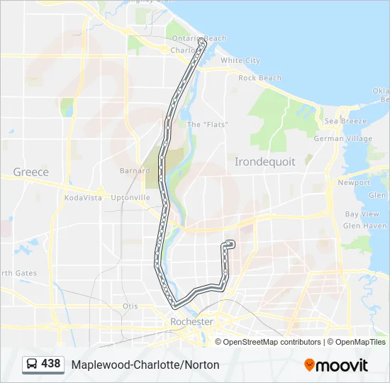 438 Bus Line Map