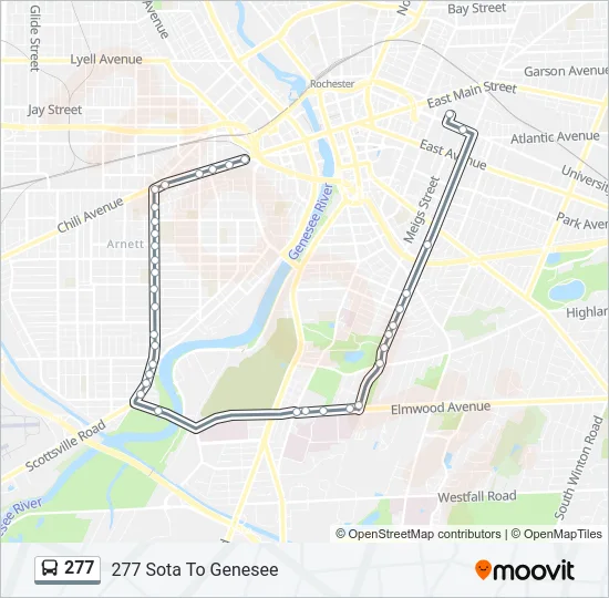 277 Bus Line Map