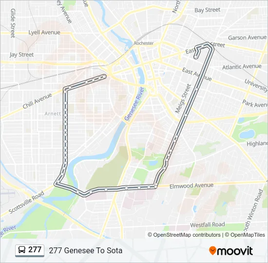 277 Bus Line Map
