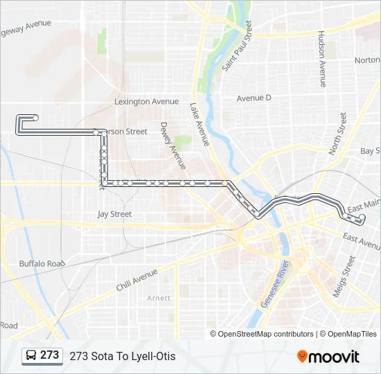 273 Bus Line Map
