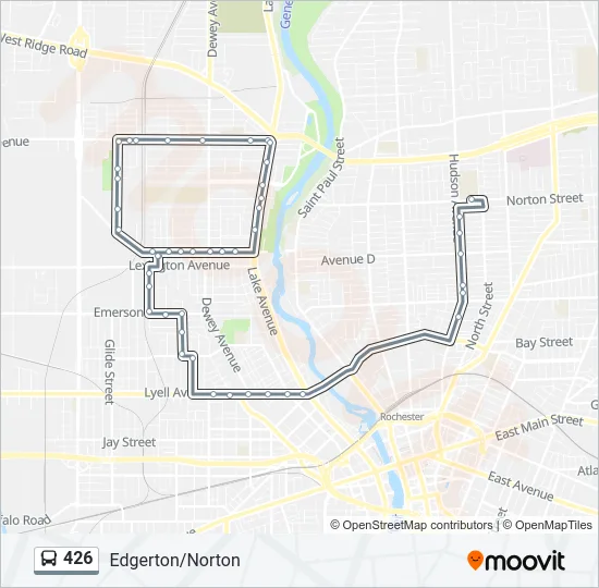 426 Bus Line Map