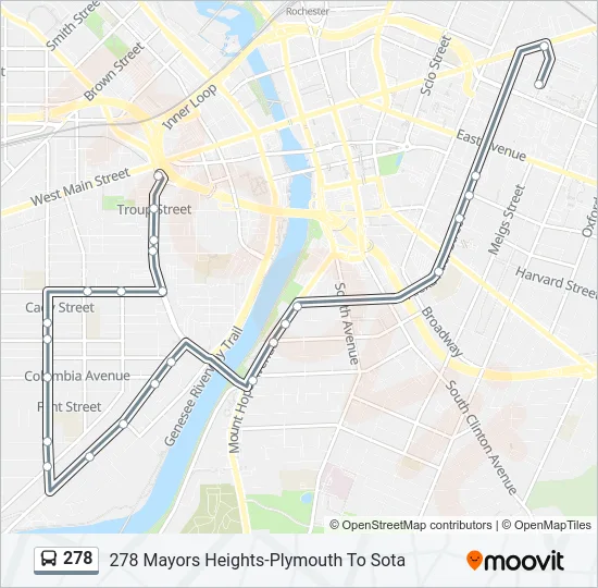 278 Bus Line Map