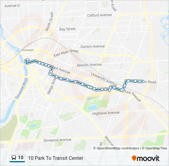 10 Bus Line Map
