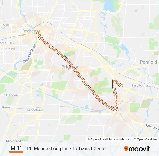 11 Bus Line Map