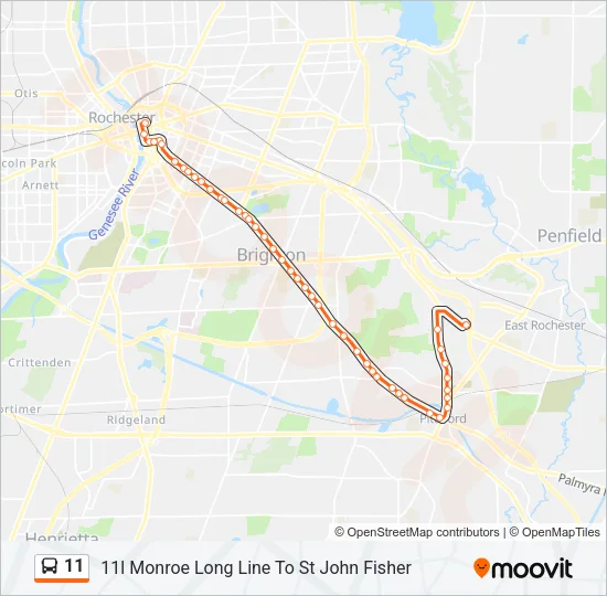 11 Bus Line Map