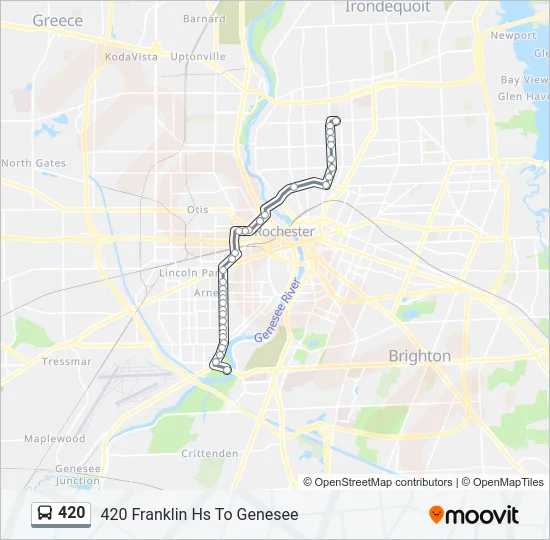 420 Bus Line Map