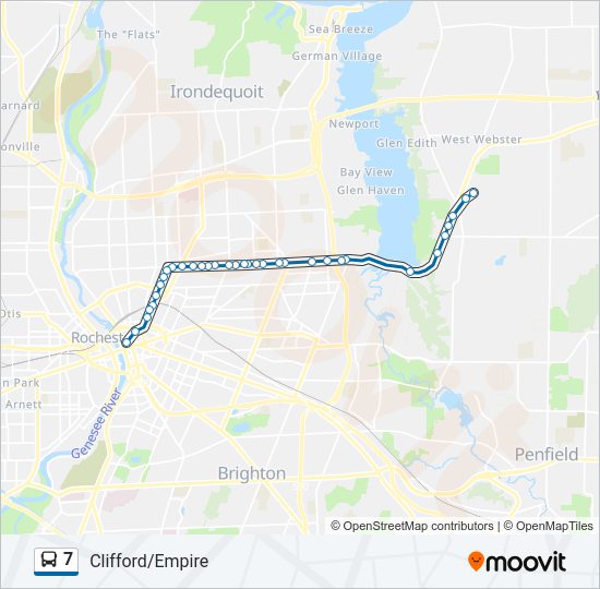 7 Bus Line Map