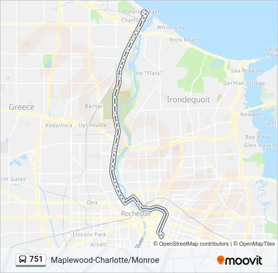 751 Bus Line Map