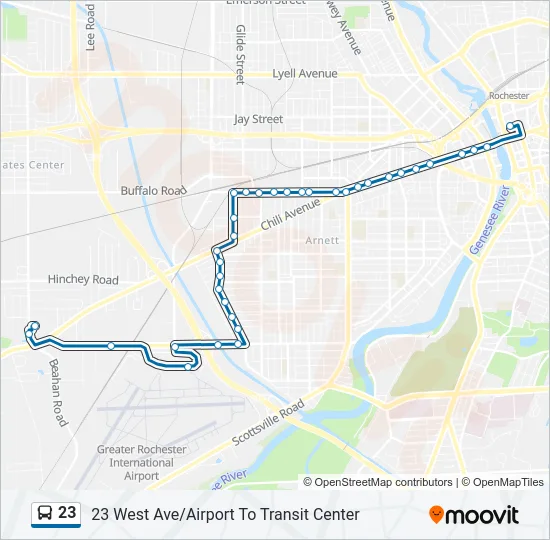 23 Bus Line Map