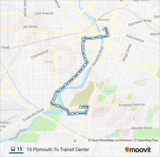 15 Bus Line Map