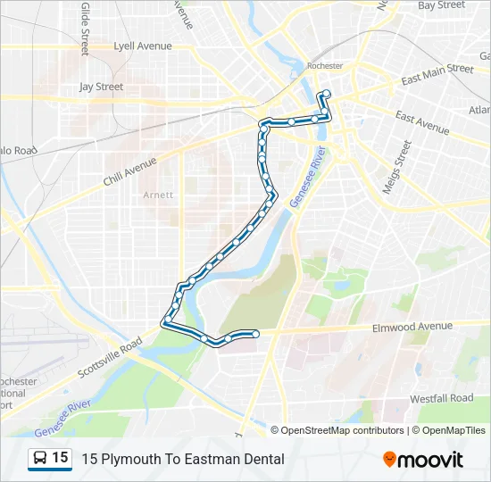 15 Bus Line Map