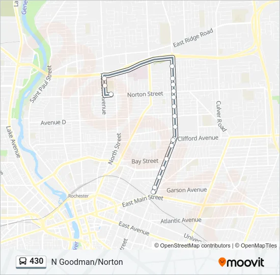 430 Bus Line Map