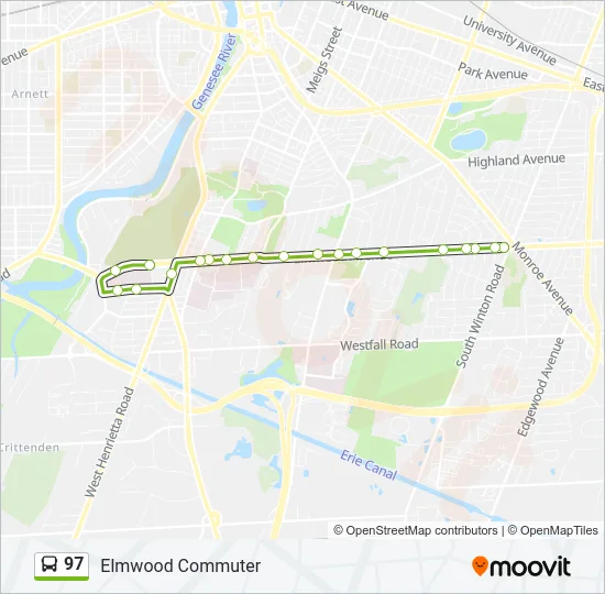 97 Bus Line Map