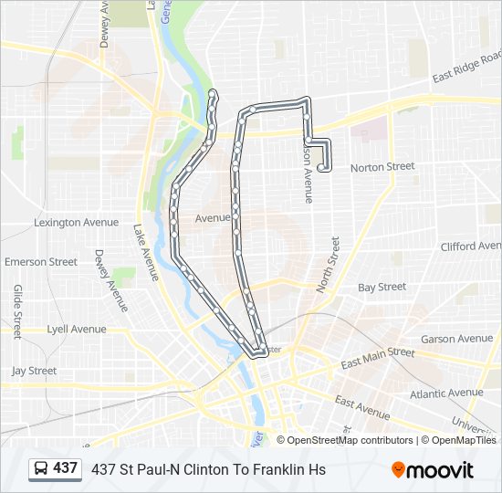 437 Bus Line Map