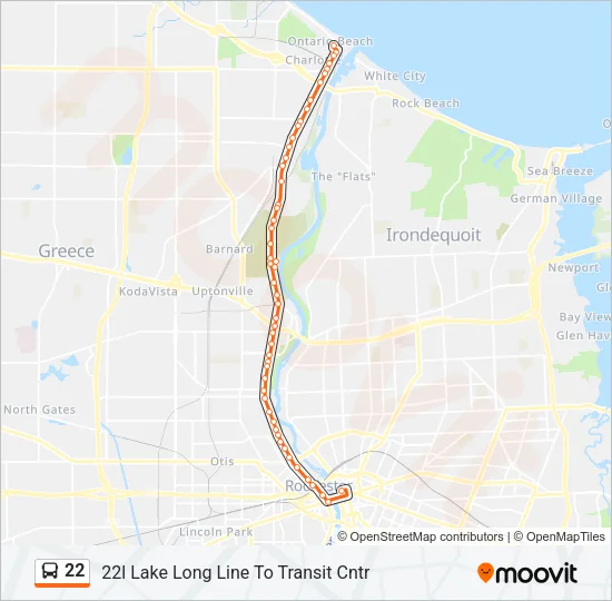 22 Bus Line Map