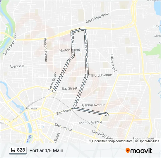 828 Bus Line Map