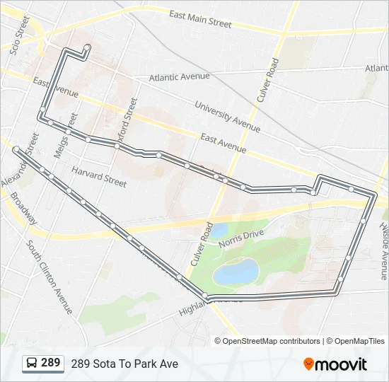 289 Bus Line Map