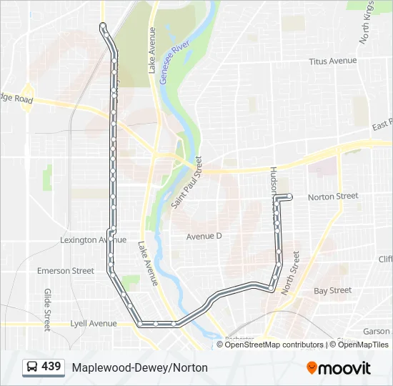 439 Bus Line Map