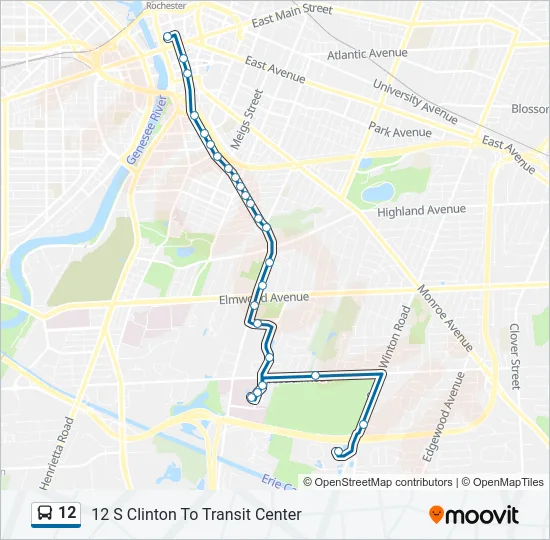 12 Bus Line Map