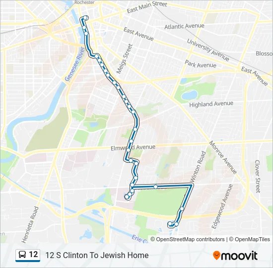 12 Bus Line Map
