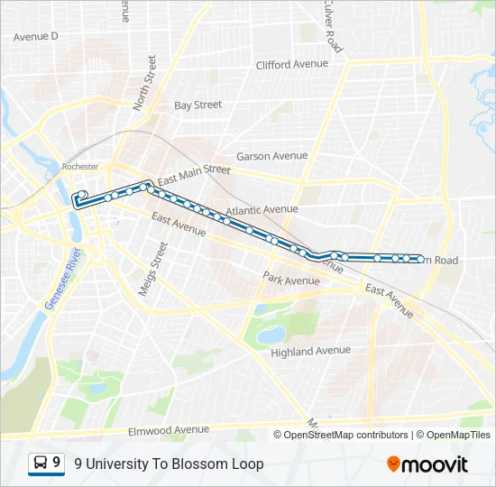 9 Bus Line Map