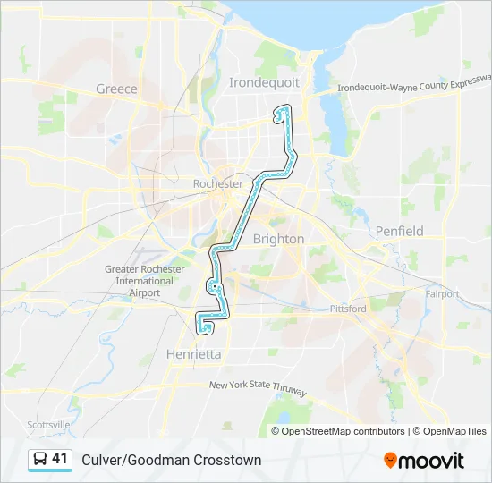 41 Bus Line Map