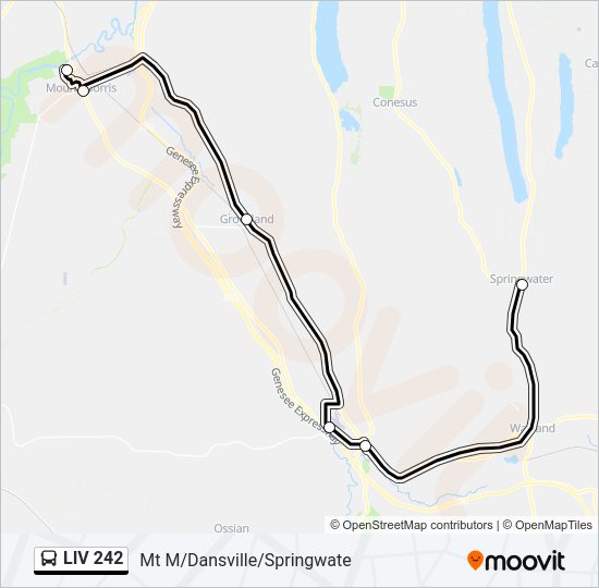 LIV 242 Bus Line Map