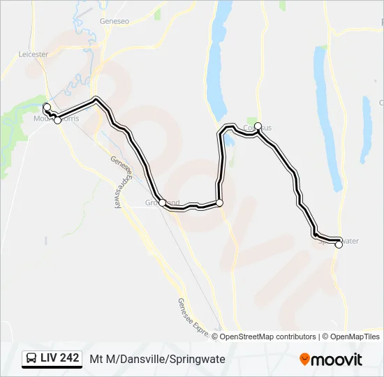 LIV 242 Bus Line Map
