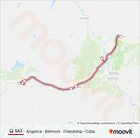SA3 Bus Line Map
